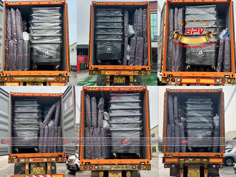6 Containers of  SPV Plastic Dustbins(660L) 